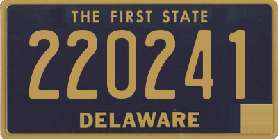 DE license plate 220241