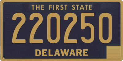 DE license plate 220250