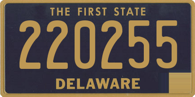 DE license plate 220255