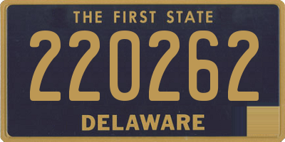 DE license plate 220262