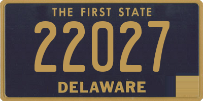 DE license plate 22027