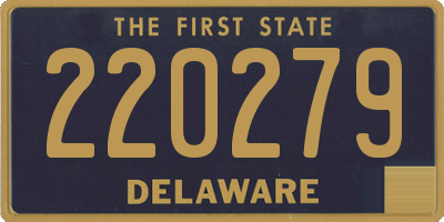 DE license plate 220279