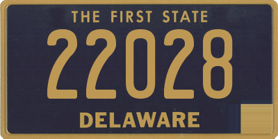 DE license plate 22028