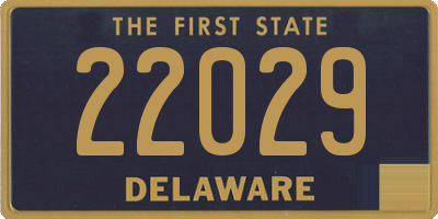 DE license plate 22029