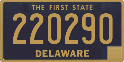 DE license plate 220290