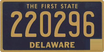 DE license plate 220296