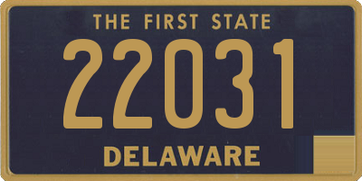 DE license plate 22031