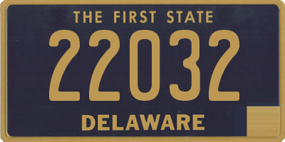 DE license plate 22032