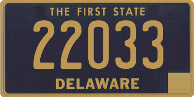 DE license plate 22033