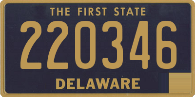 DE license plate 220346