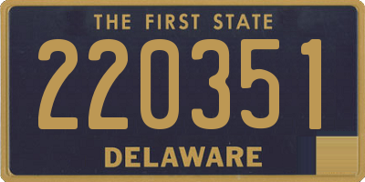 DE license plate 220351