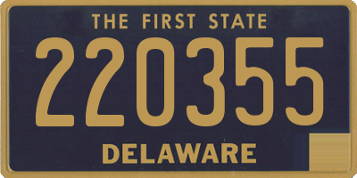 DE license plate 220355