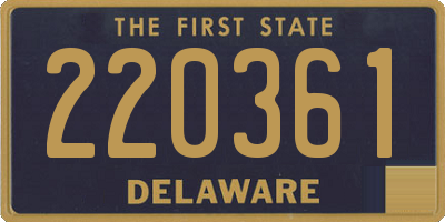 DE license plate 220361