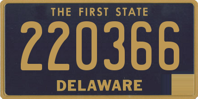 DE license plate 220366