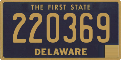 DE license plate 220369