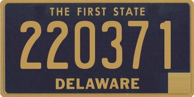 DE license plate 220371