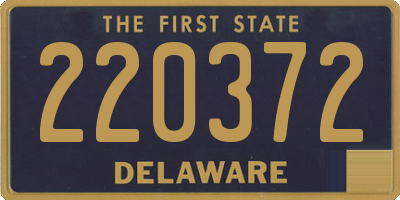 DE license plate 220372