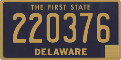 DE license plate 220376