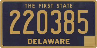 DE license plate 220385