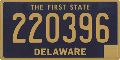 DE license plate 220396