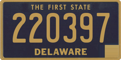 DE license plate 220397
