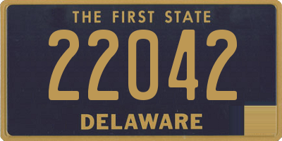 DE license plate 22042