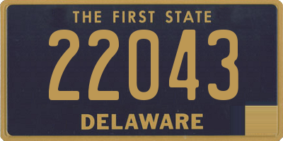 DE license plate 22043