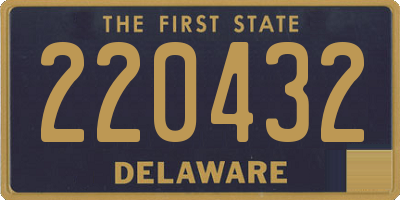 DE license plate 220432