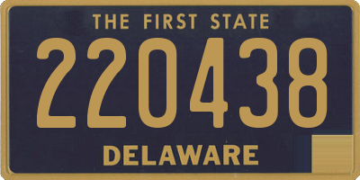 DE license plate 220438