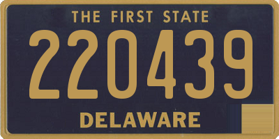 DE license plate 220439