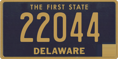 DE license plate 22044