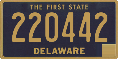 DE license plate 220442