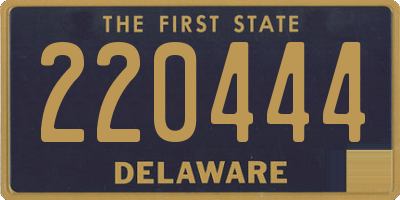 DE license plate 220444