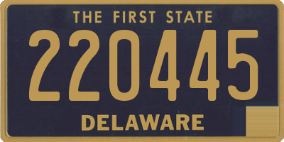 DE license plate 220445