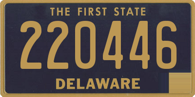 DE license plate 220446