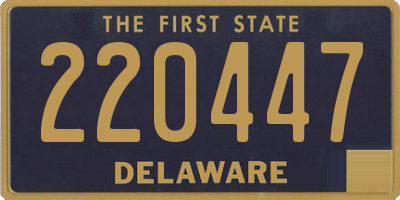 DE license plate 220447