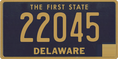 DE license plate 22045