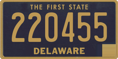 DE license plate 220455