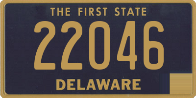 DE license plate 22046