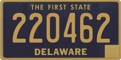 DE license plate 220462