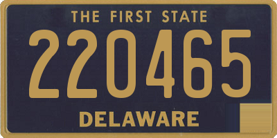DE license plate 220465