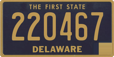 DE license plate 220467