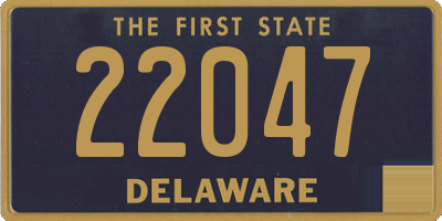 DE license plate 22047