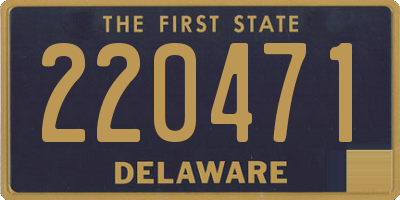 DE license plate 220471