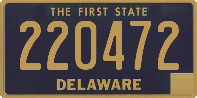 DE license plate 220472