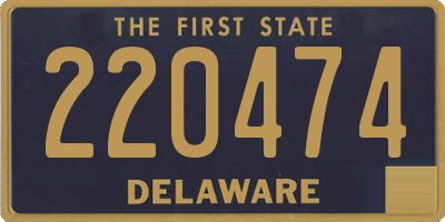 DE license plate 220474