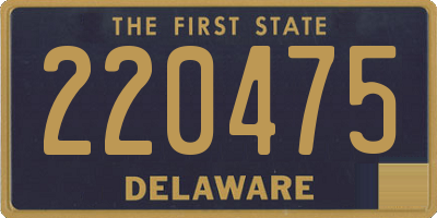 DE license plate 220475