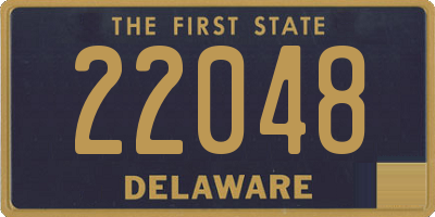 DE license plate 22048