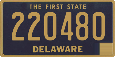 DE license plate 220480