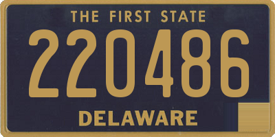 DE license plate 220486